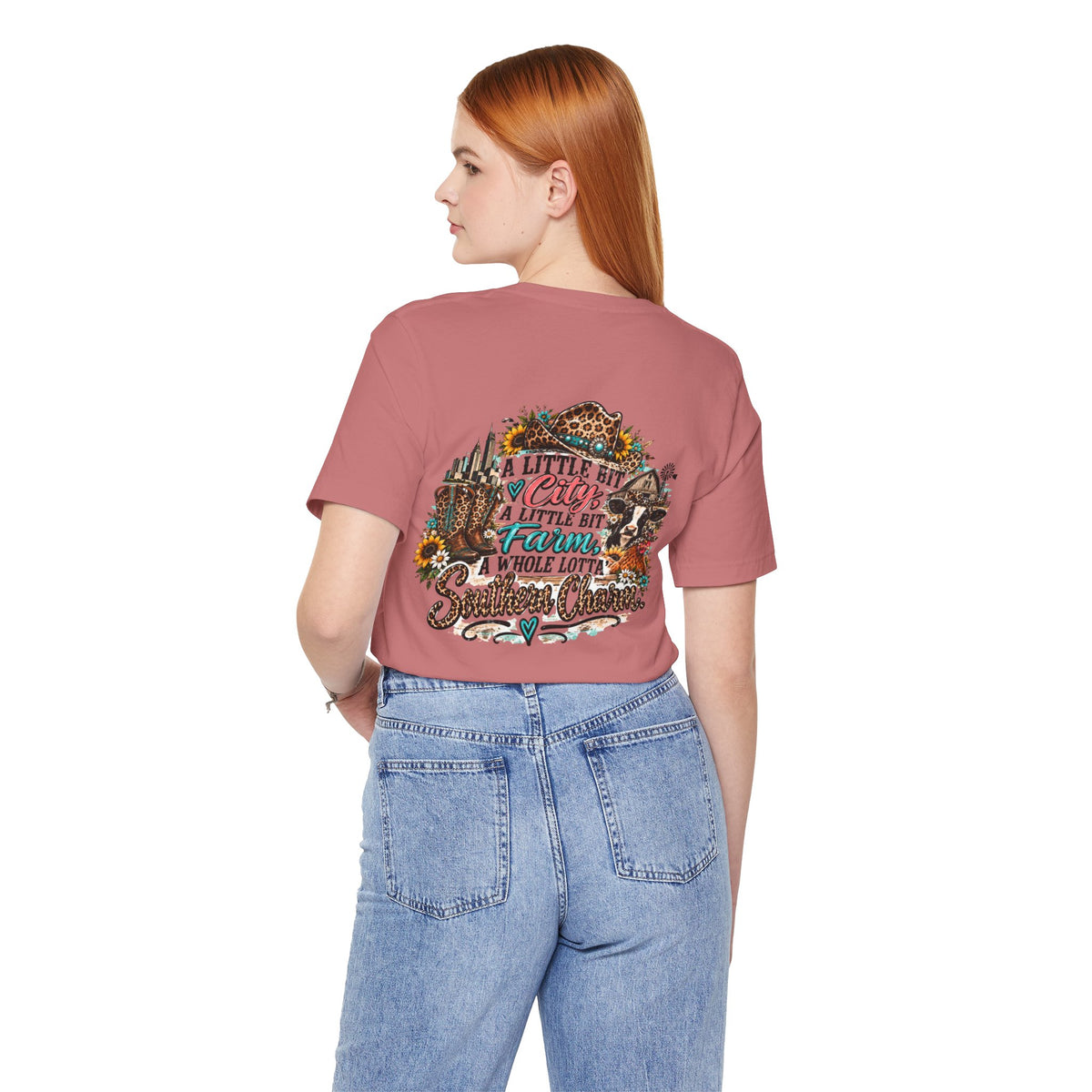 Copy of Country Charm Tee – “A Little Bit City, A Little Bit Farm” Graphic T-Shirt