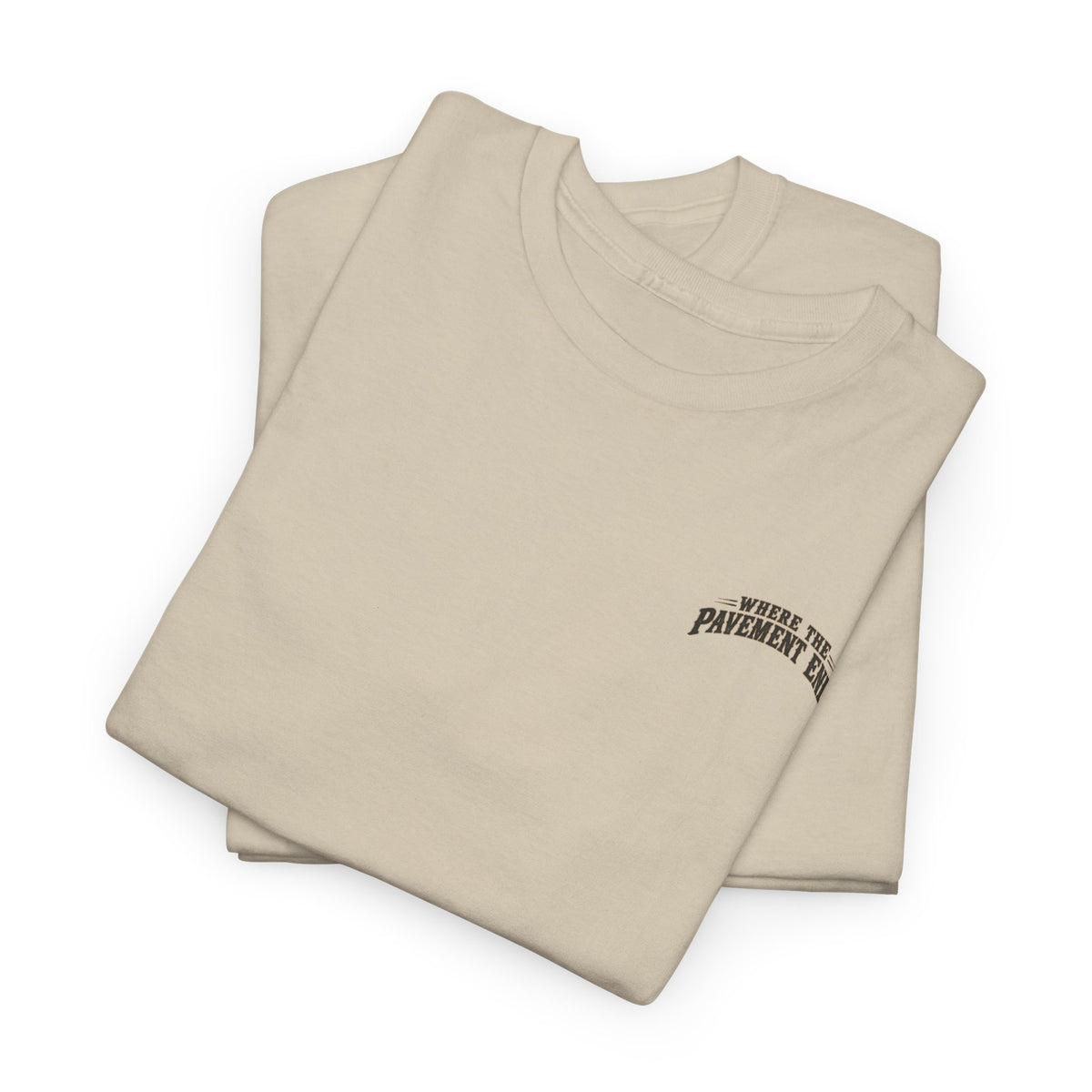 Where the Pavement Ends T-Shirt – Vintage Sunset Off-Road Camping Tee