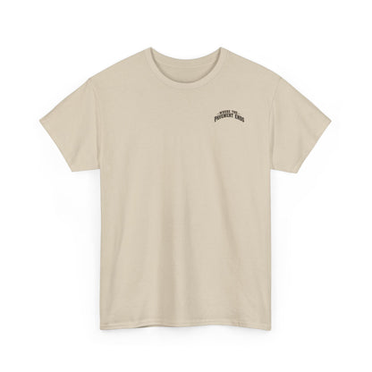 Where the Pavement Ends T-Shirt – Vintage Sunset Off-Road Camping Tee